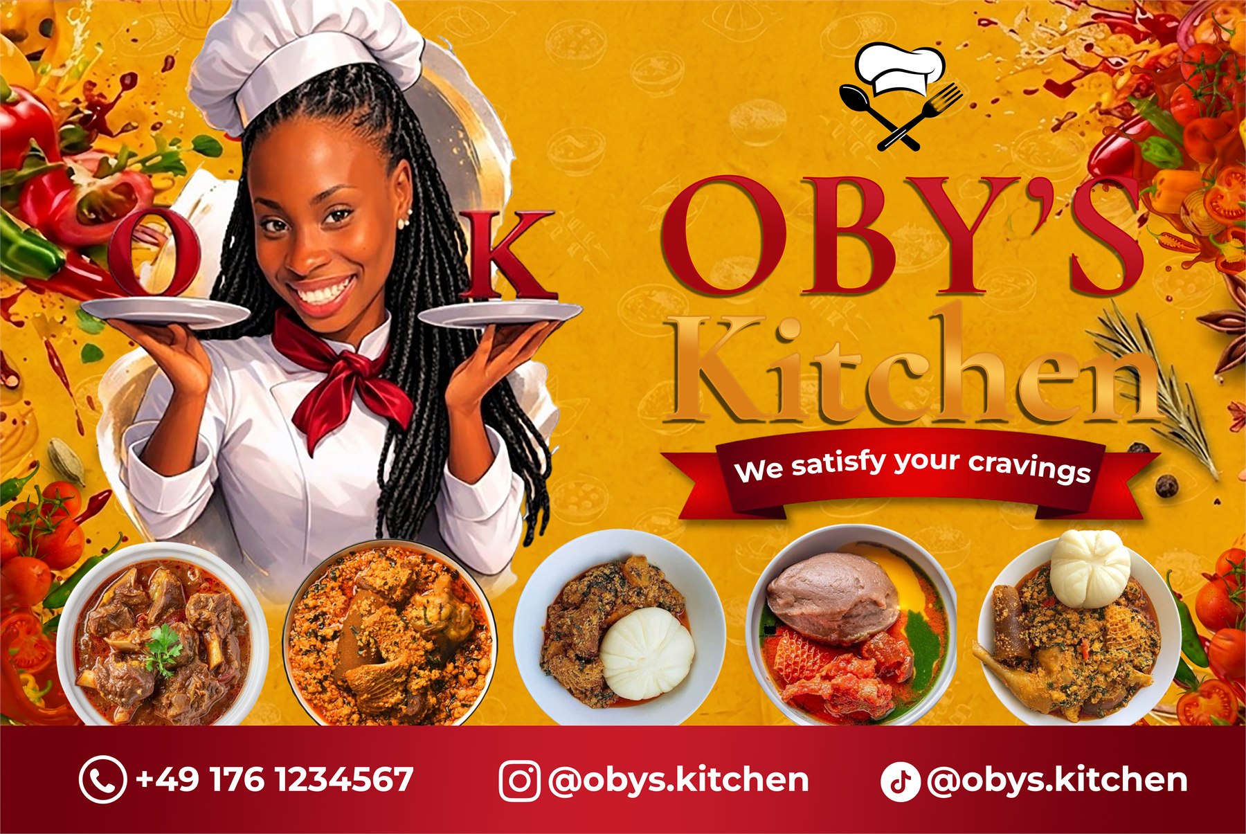 Oby's Kitchen, Back Panel