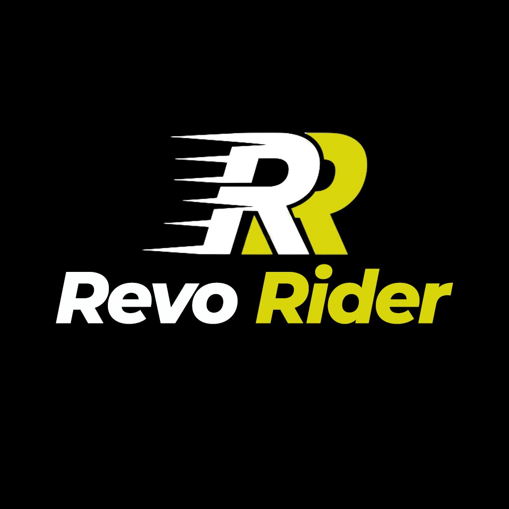 Rivo Rider black, white and yellow mobility brand logo